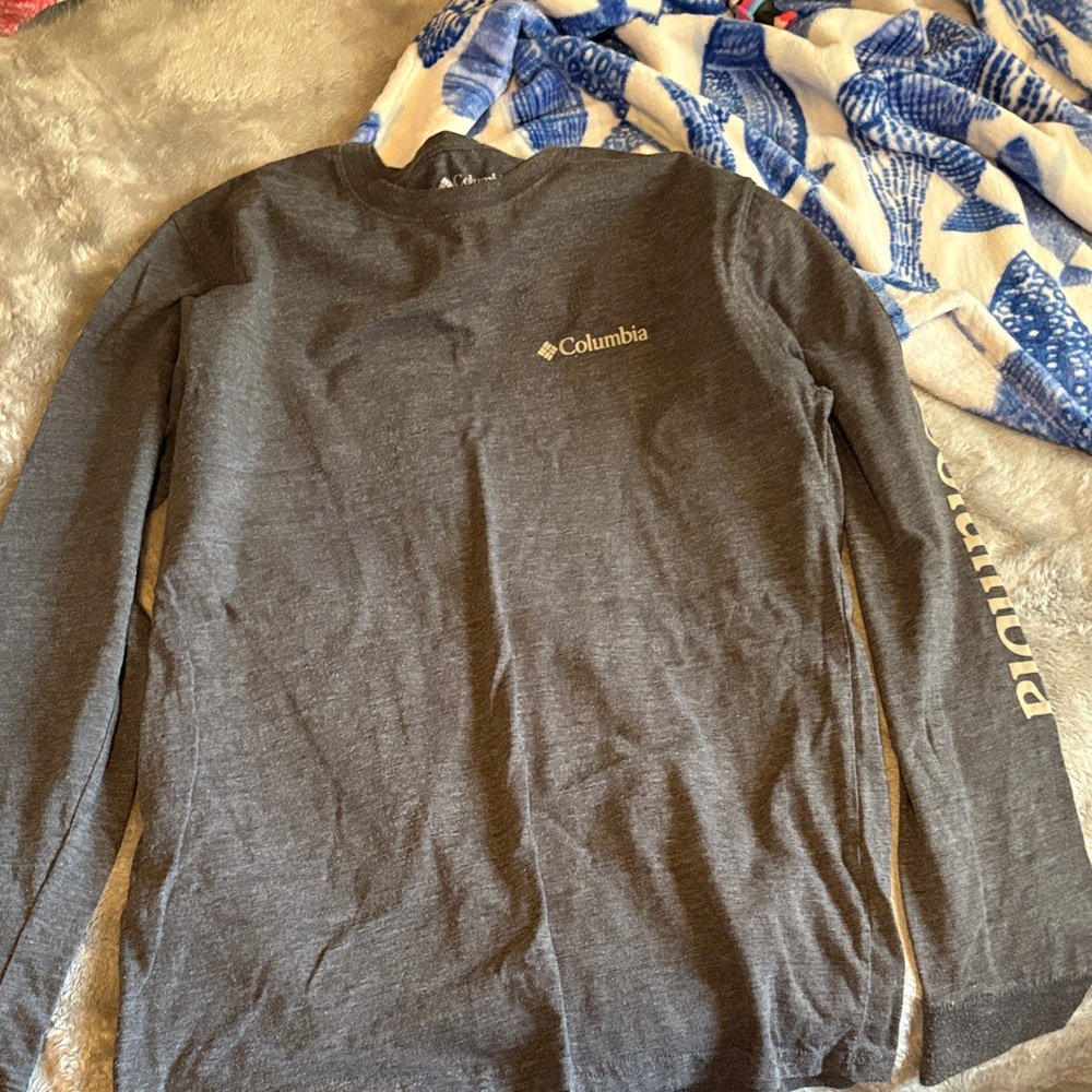 Columbia Men's Charcoal Long Sleeve Tee